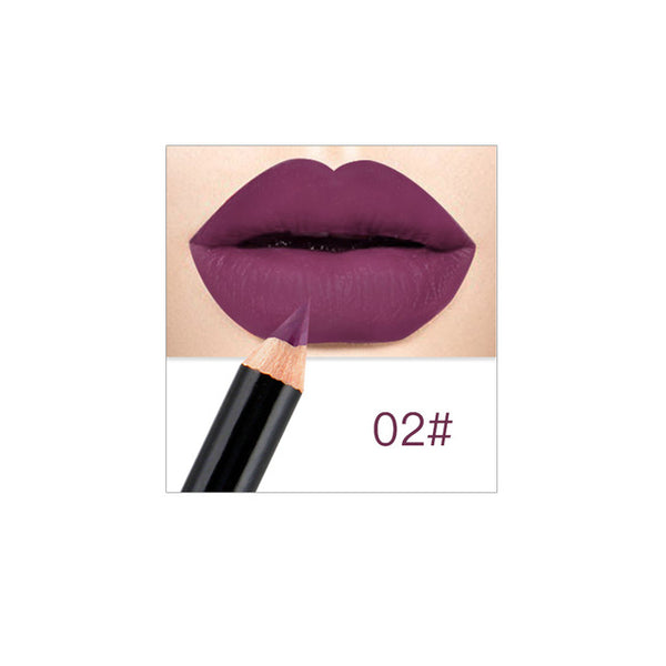 Cmaadu Multi-function 6 Colors Double-end Matte Lipstick Waterproof Lipliner Long Lasting Moisturizer Lip Stick Pencil  TSLM1