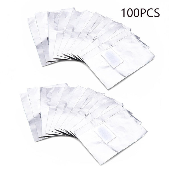 100Pcs With 50Pcs Aluminium Foil Remover Wraps  Nail Art Soak Off Acrylic Gel Nail Polish Removal Makeup Tool