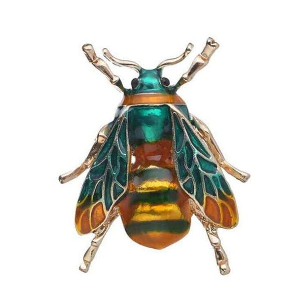 Enamel Bumblebee Brooches Men Women's Yellow Bee Insect Brooch Christmas Gift Broche Banquet Pins