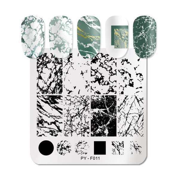PICT YOU Halloween Nail Stamping Plates Pumpkin Flowers Animal Tropical Geometry Pattern Nail Art Image Lace Stamp Templates