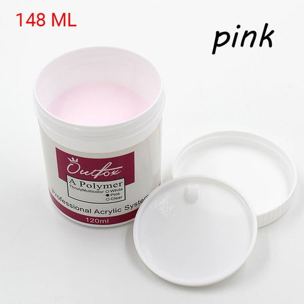 120ml Monomer Acrylic Powder Liquid clear color acrylic nail kit powder and nail liquid art manicure tool for nail extension set
