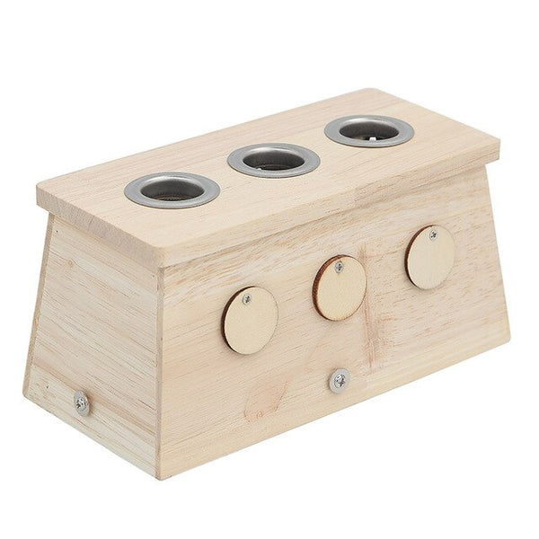 Bamboo Moxa Burner Moxibustion Box Acupuncture Roller Stick Holder Neck Arm Body Acupoint Massage Moxibuting Therapy Device