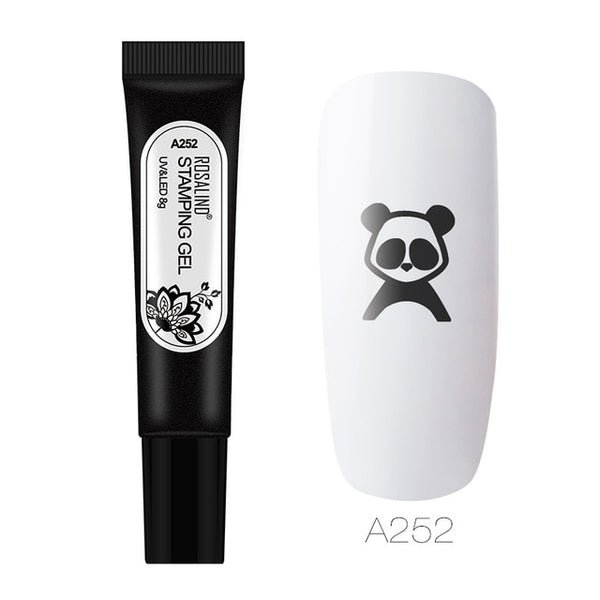 ROSALIND Gel Varnish Stamping Gel Lacquer Polish Paint Vernis Semi Permanent Nail Art Manicure Stamping Plate UV Gel Nail Polish
