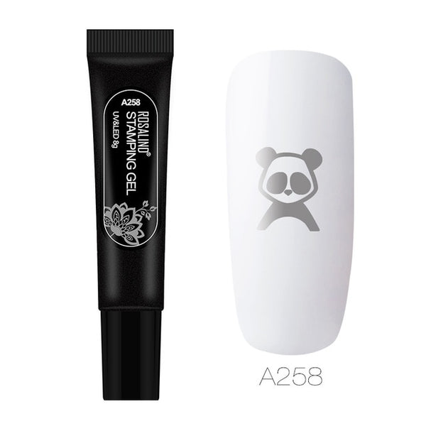 ROSALIND Gel Varnish Stamping Gel Lacquer Polish Paint Vernis Semi Permanent Nail Art Manicure Stamping Plate UV Gel Nail Polish