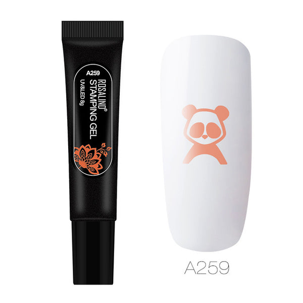 ROSALIND Gel Varnish Stamping Gel Lacquer Polish Paint Vernis Semi Permanent Nail Art Manicure Stamping Plate UV Gel Nail Polish