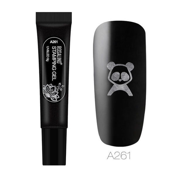ROSALIND Gel Varnish Stamping Gel Lacquer Polish Paint Vernis Semi Permanent Nail Art Manicure Stamping Plate UV Gel Nail Polish