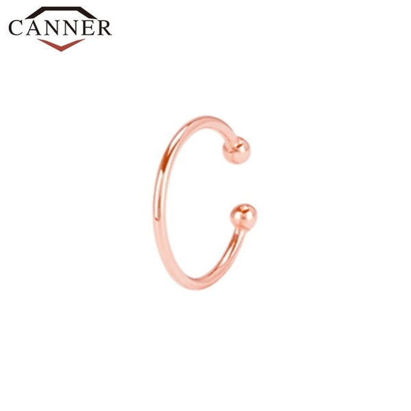 925 Sterling Silver Ear Cuff  For Women 1 pcs Charming Zircon Clip On Earrings Gold earcuff Without Piercing Earrings Jewelry