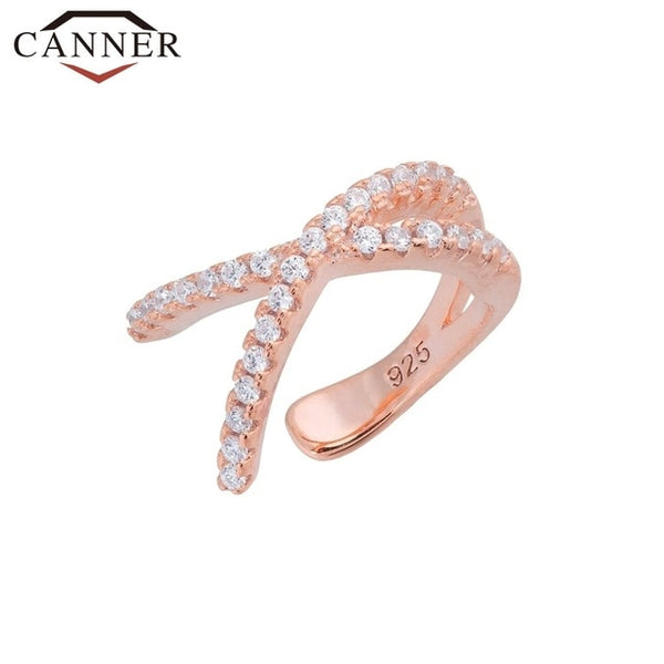 925 Sterling Silver Ear Cuff  For Women 1 pcs Charming Zircon Clip On Earrings Gold earcuff Without Piercing Earrings Jewelry