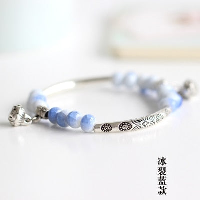 Women's Ceramic hand made DIY Bracelets Artware Retro bracelet for woman girl gift Fashion Jewelery wholesale #1555