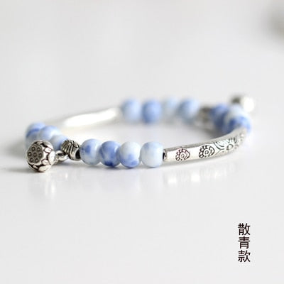 Women's Ceramic hand made DIY Bracelets Artware Retro bracelet for woman girl gift Fashion Jewelery wholesale #1555