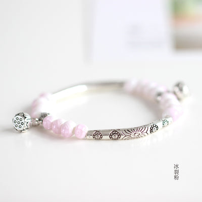 Women's Ceramic hand made DIY Bracelets Artware Retro bracelet for woman girl gift Fashion Jewelery wholesale #1555