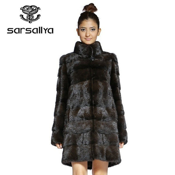 Real Fur Coat Mink Women Winter Natural Fur Mink Coats And Jackets Female Long Warm Vintage Women Clothes 2019 Plus Size 6XL 7XL