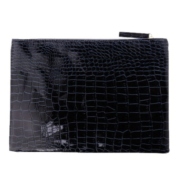 Fashion Women Elegant Party Clutches Crocodile PU Leather Envelope Clutch Bag Handbag Lady Female Vintage Evening Bag New