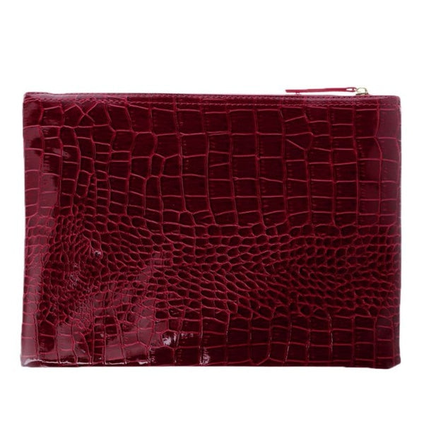 Fashion Women Elegant Party Clutches Crocodile PU Leather Envelope Clutch Bag Handbag Lady Female Vintage Evening Bag New