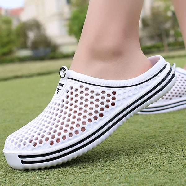 POLALI womens sandals 2020 Summer Sandals Fashion Hollow Out Breathable Beach Slippers Flip Flops EVA Massage Slippers Sandals