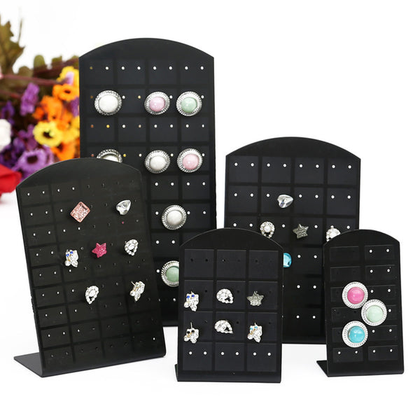 New 3 Size Fashion Earrings Ear Studs Jewelry Show Plastic Jewelry Display Rack Metal Stand Organizer Holder for necklaces