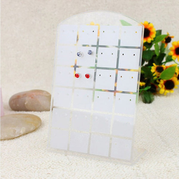 New 3 Size Fashion Earrings Ear Studs Jewelry Show Plastic Jewelry Display Rack Metal Stand Organizer Holder for necklaces