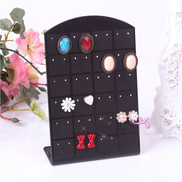 New 3 Size Fashion Earrings Ear Studs Jewelry Show Plastic Jewelry Display Rack Metal Stand Organizer Holder for necklaces