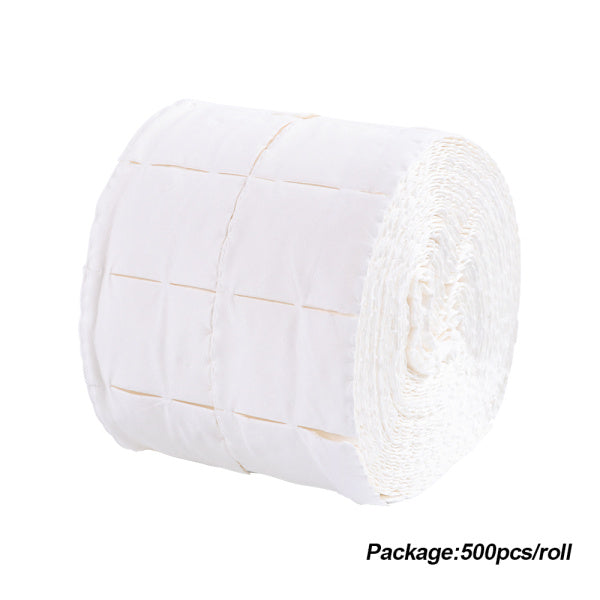 500pcs/roll Nail Cotton Wipes UV Gel Nail Tips Polish Remover Cleaner Lint Paper Pad Soak Nail Art Cleaning Manicure Tool LA918