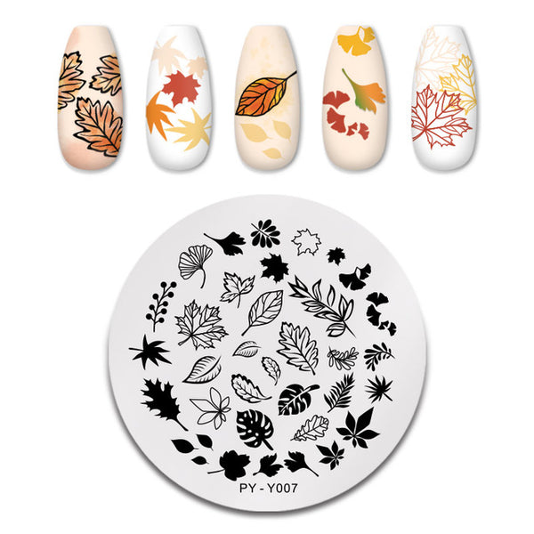 PICT YOU Nail Stamping Plates Flower Rectangle Stainless Steel Nail Image Stencils Stamping Template