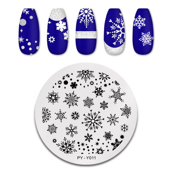 PICT YOU Nail Stamping Plates Flower Rectangle Stainless Steel Nail Image Stencils Stamping Template