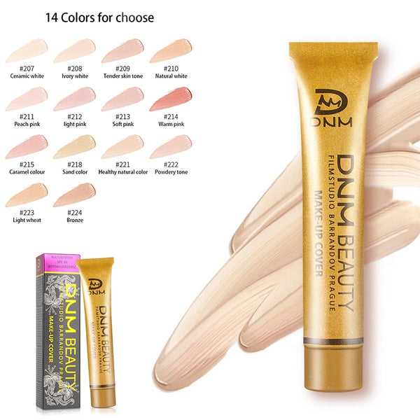 Professional Full Skin Concealer Foundation Cream Face Blemish Cover Dark Spot Tattoo Contour Makeup Liquid Concealer Cosmetic