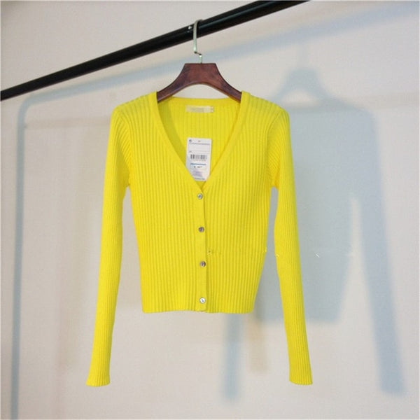 Neploe Spring Newly Patchwork Women Cardigans 2020 Fashion Slim Ladies Knitted Sweater Long Sleeve Buttons Sweater 65057