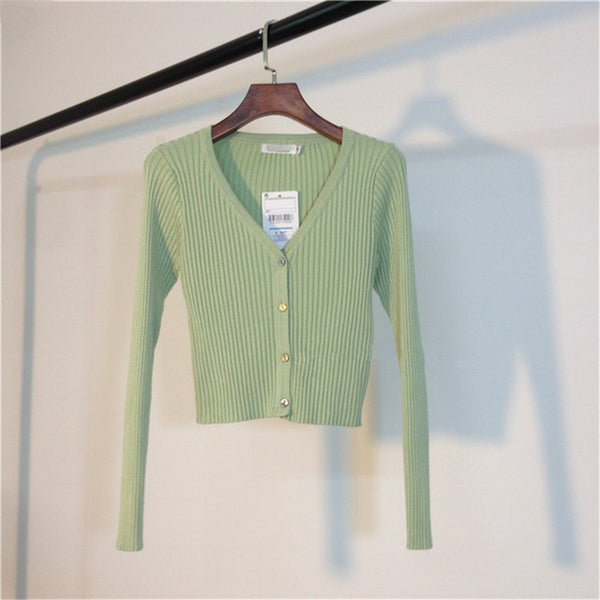Neploe Spring Newly Patchwork Women Cardigans 2020 Fashion Slim Ladies Knitted Sweater Long Sleeve Buttons Sweater 65057