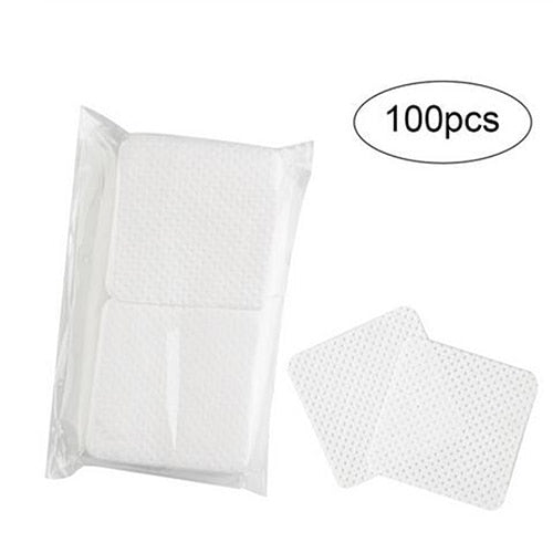200 pcs Lint-Free Nail Remover Cotton Wipes Absorbent UV Gel Nail  Polish Remover Cleaner Non-toxic Paper Pad Napkins for Polish