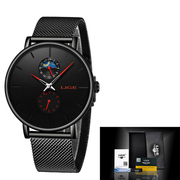 LIGE New Women Luxury Brand Watch Simple Quartz Lady Waterproof Wristwatch Female Fashion Casual Watches Clock reloj mujer 2020