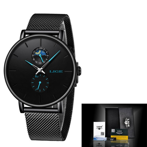 LIGE New Women Luxury Brand Watch Simple Quartz Lady Waterproof Wristwatch Female Fashion Casual Watches Clock reloj mujer 2020