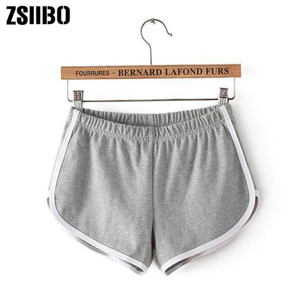 Hot Women Blend 2019 Summer Short Pants Contrast Binding Side Split Elastic Waist Patchwork Casual Beach Party Shorts