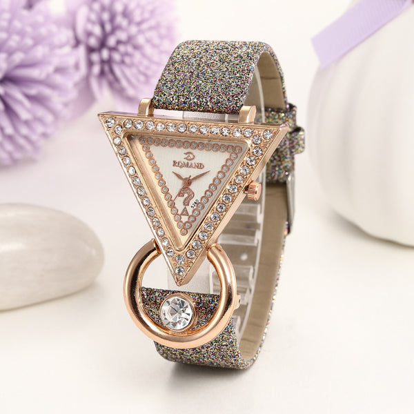 Fashion Casual Bracelet Watch Women High-end Blue Glass Life  Distinguished Quartz Watch Clock Female M