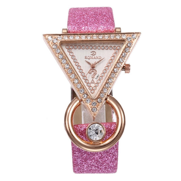 Fashion Casual Bracelet Watch Women High-end Blue Glass Life  Distinguished Quartz Watch Clock Female M