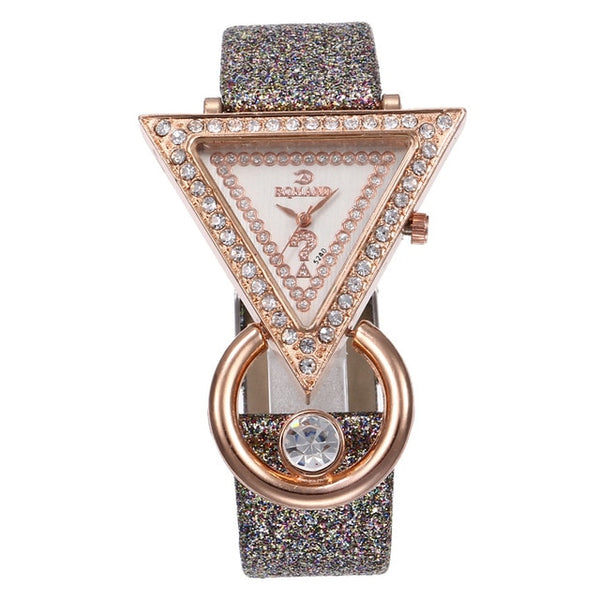 Fashion Casual Bracelet Watch Women High-end Blue Glass Life  Distinguished Quartz Watch Clock Female M