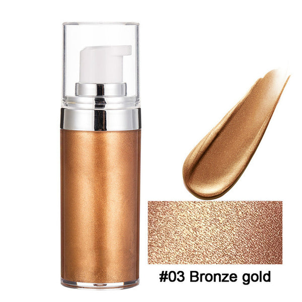 Bronzer Highlighter Liquid Setting Spray Illuminating Face Shimmer Long-lasting Brighten Glow Face Glow Highlighter Makeup Face