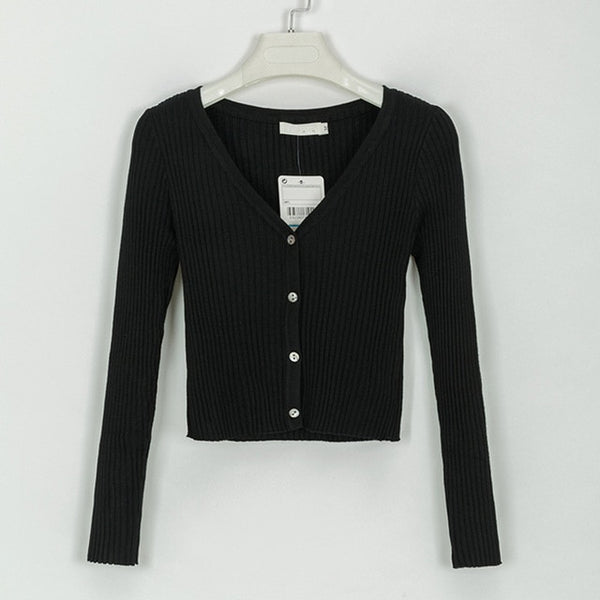 Misswim Sexy buttons knitted sweater cardigan women Slim ribbed winter autumn sweaters female Fashion plus size knitwear 2019