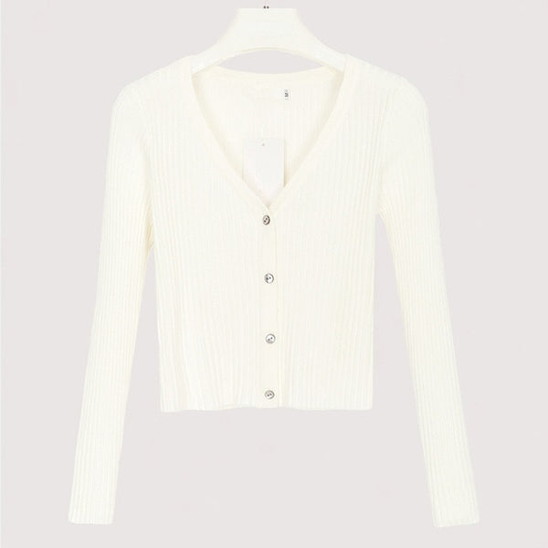 Misswim Sexy buttons knitted sweater cardigan women Slim ribbed winter autumn sweaters female Fashion plus size knitwear 2019