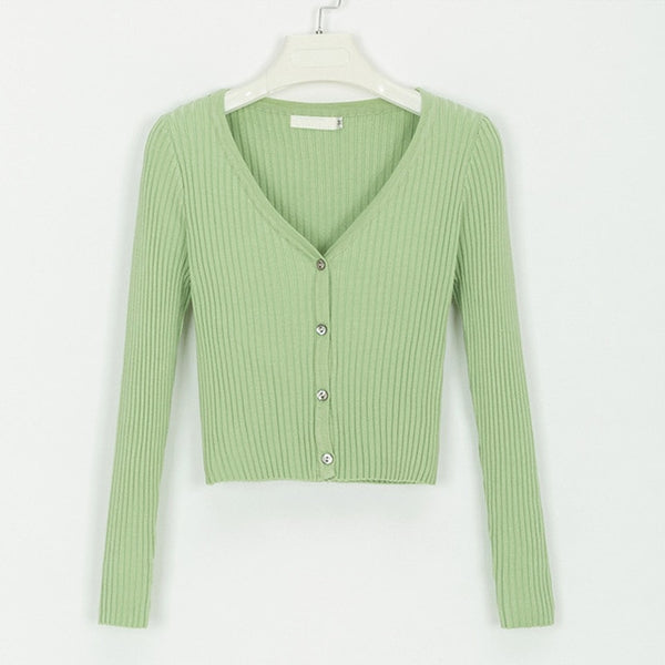 Misswim Sexy buttons knitted sweater cardigan women Slim ribbed winter autumn sweaters female Fashion plus size knitwear 2019