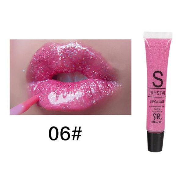 Glitter Liquid Lipstick Long Lasting Waterproof Moisturizing Candy Color Lip Gloss