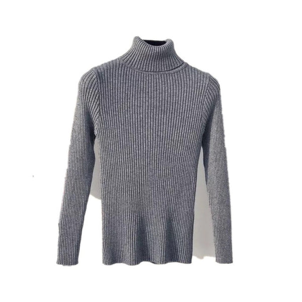 ON SALE 2020 Spring SUMMER women Knitted Turtleneck Sweater Casual Soft polo-neck Jumper Fashion Slim Femme Elasticity Pullovers