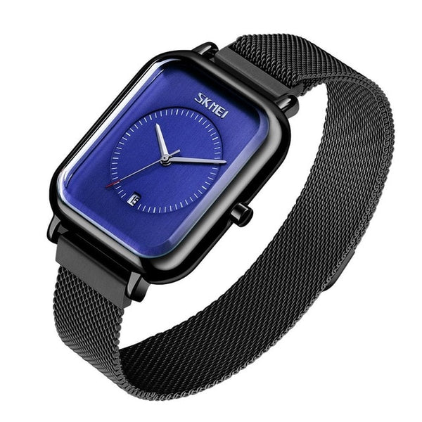 SKMEI Brand Women's Watches Luxury Mesh Belt Quartz Watch Fashion Ladies Dress Bracelet Waterproof Women Watch Clock
