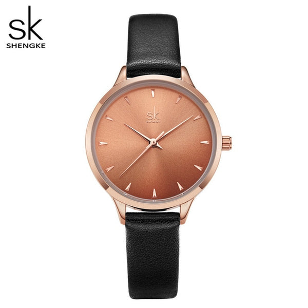 2020 NEW Shengke Women Watches Multi Color Lady Fashion Quartz Watch Simple PU Watchband Waterproof Wrist Watch Relogio Feminino