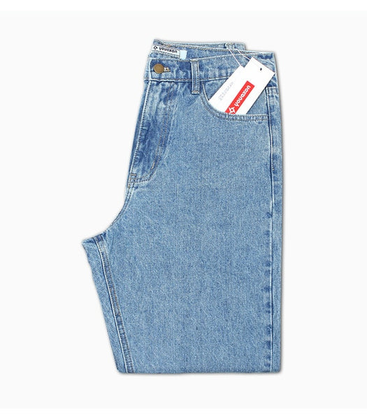 1886 Youaxon 100% Cotton Vintage High Waist Mom Jeans Women`s Blue Black Denim Pants Boyfriend Jean Femme For Women Jeans