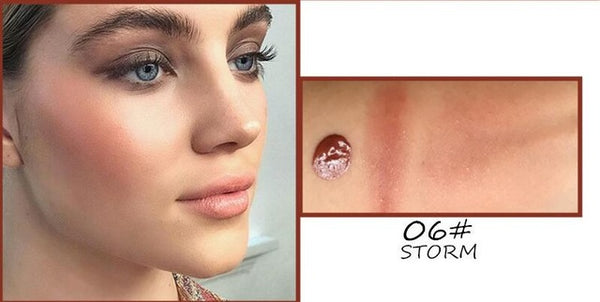 Liquid Blush Cosmetics Blusher Gel Creamy Rouge 6 Colors Long Lasting Natural Cheek Blush Face Contour Makeup Peach