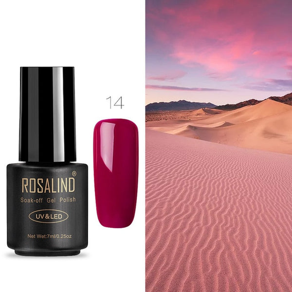 ROSALIND Nail Gel Polish 7ML Hybrid Nail Art Semi Permanent gel varnishes Soak Off Top White Gel Lacquer