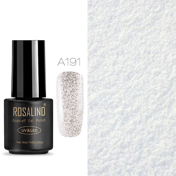 ROSALIND Nail Gel Polish 7ML Hybrid Nail Art Semi Permanent gel varnishes Soak Off Top White Gel Lacquer