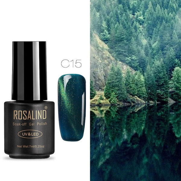 ROSALIND Nail Gel Polish 7ML Hybrid Nail Art Semi Permanent gel varnishes Soak Off Top White Gel Lacquer