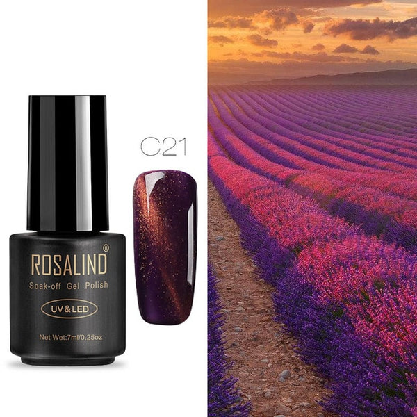 ROSALIND Nail Gel Polish 7ML Hybrid Nail Art Semi Permanent gel varnishes Soak Off Top White Gel Lacquer