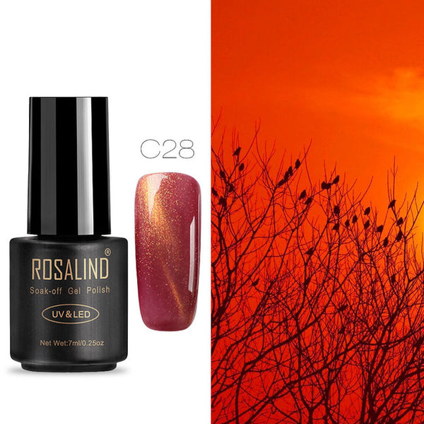 ROSALIND Nail Gel Polish 7ML Hybrid Nail Art Semi Permanent gel varnishes Soak Off Top White Gel Lacquer
